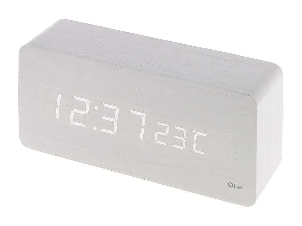 Thermomètre cube affichage invisible - rectangulaire - Blanc - Otio