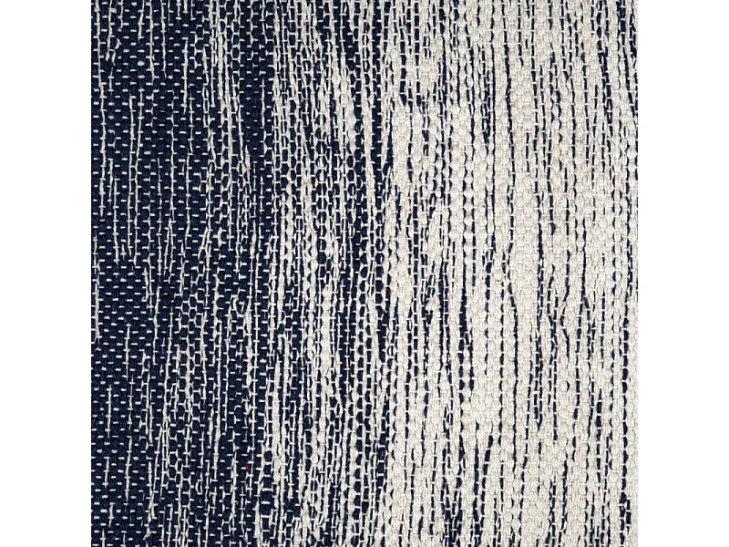 Tapis 40 x 60 cm en coton brodé avec dégradé de bleu vieilli – SAPHIR