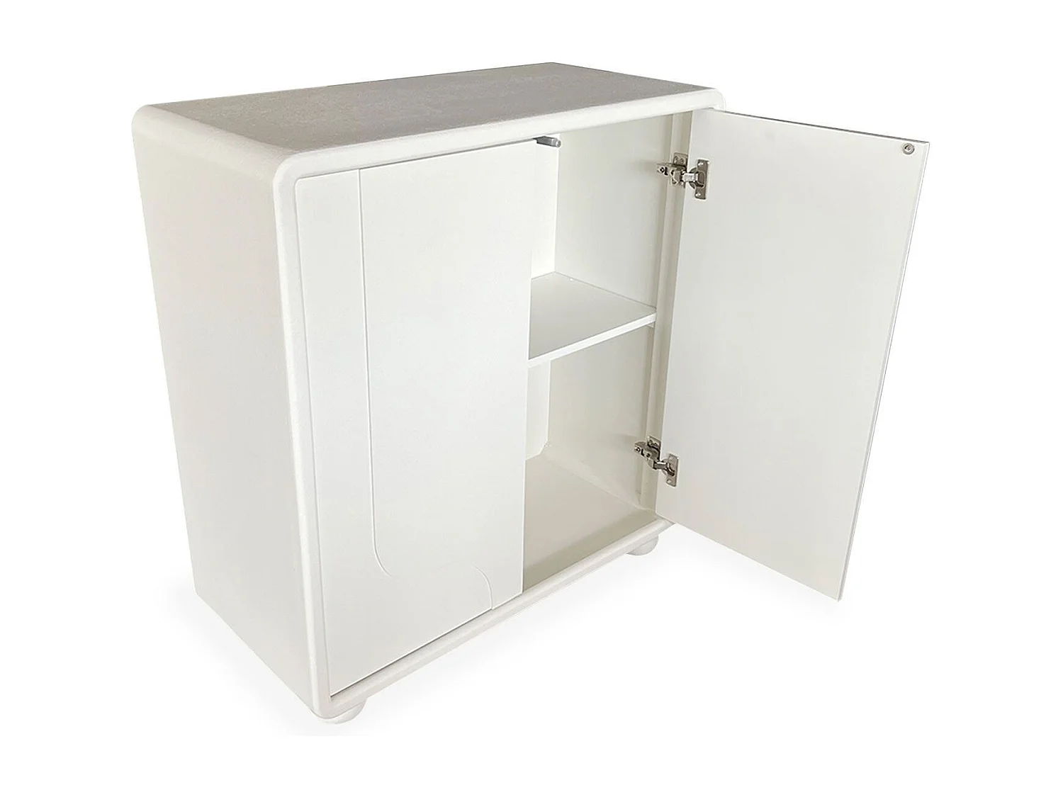 Buffet armoire de rangement design Valone L80cm Blanc