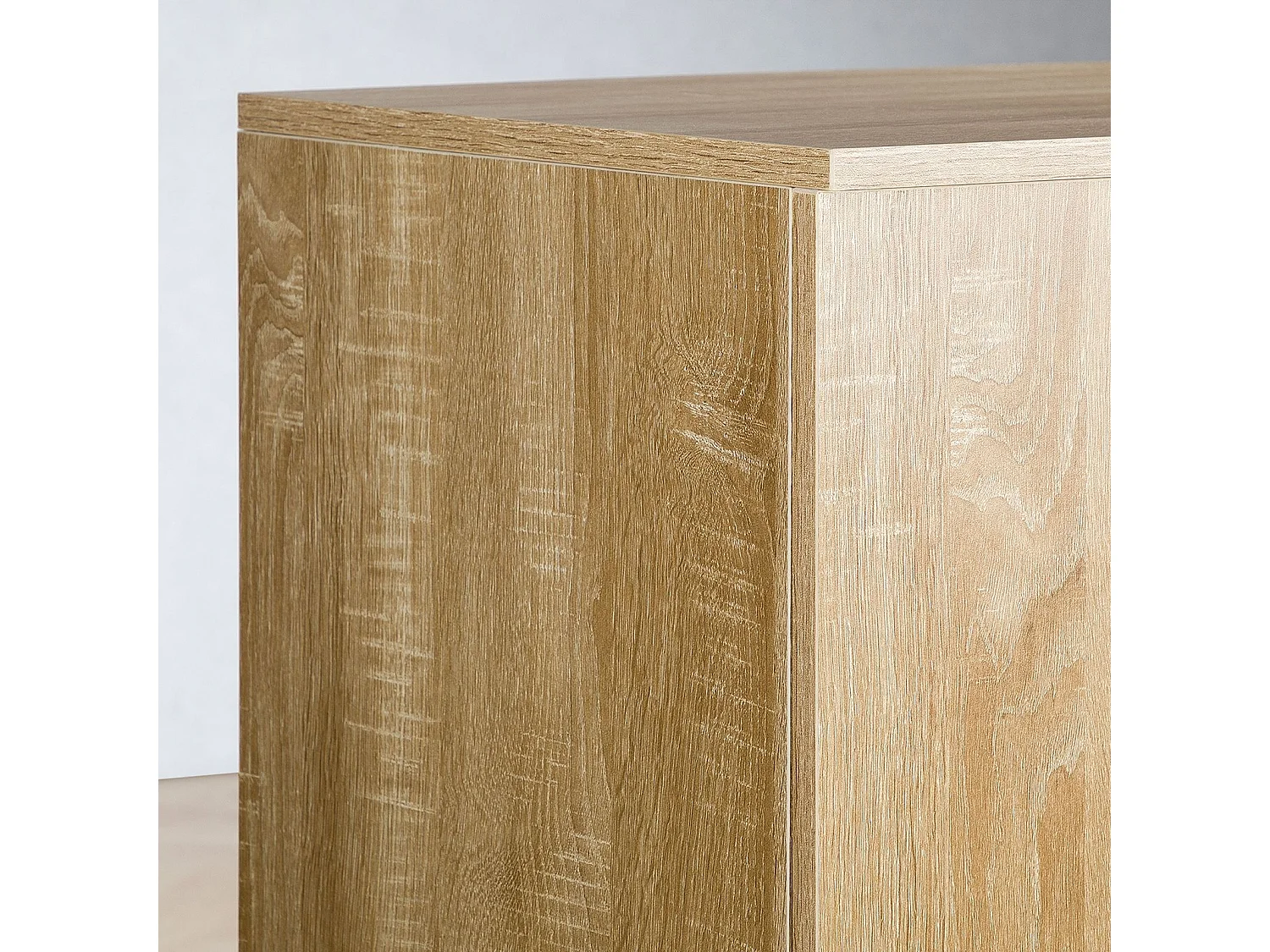 Meuble à chaussures AXEL avec 5 niveaux MDF, 55 x 110 x 35 cm, capacité de 20 à 25 paires, étagère à chaussures coloris chêne sonoma