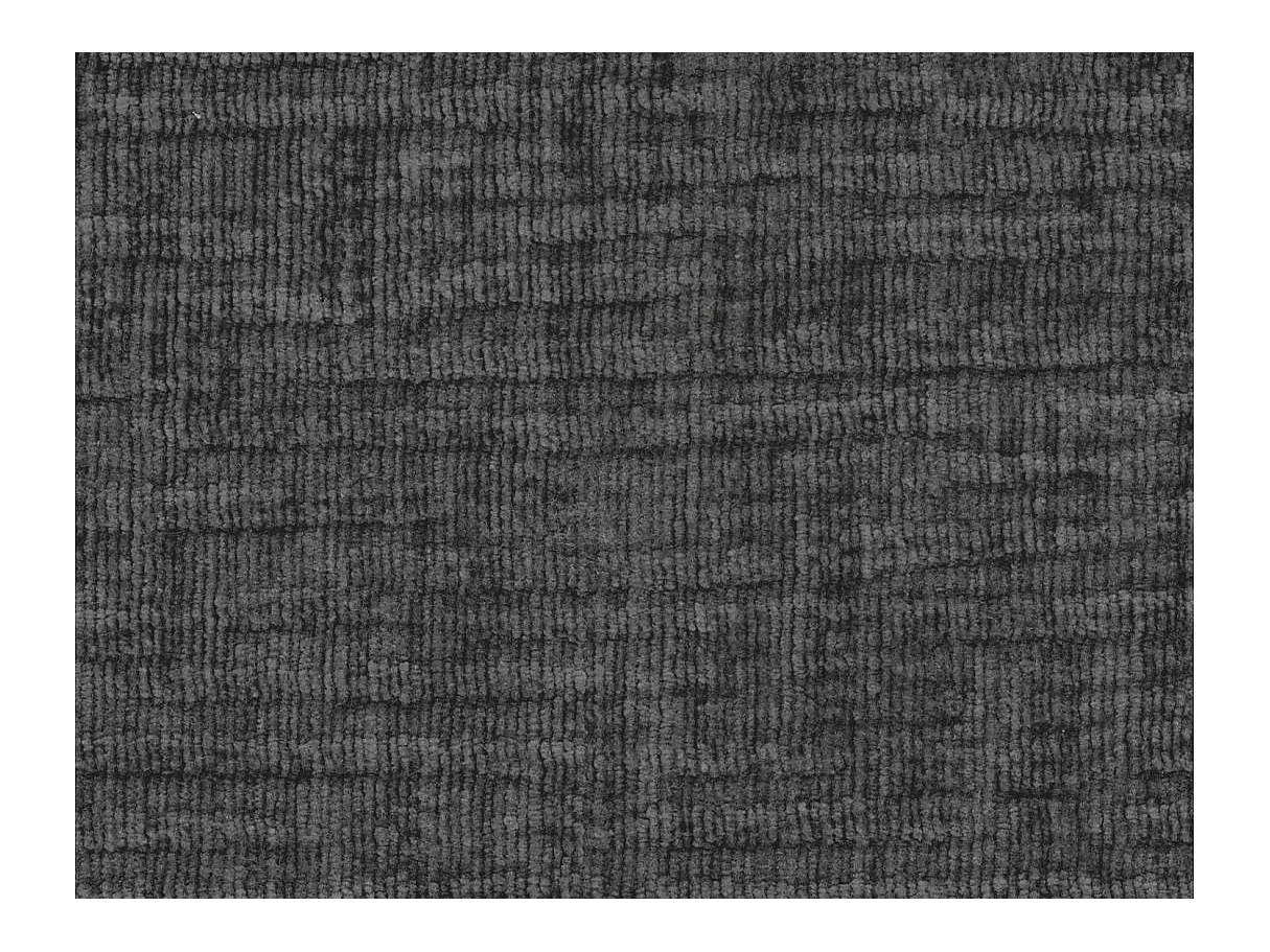 Canapé de relaxation manuel Ross 3 places en tissu texturé 3D - Gris anthracite - L200 x P100 x H102cm - Loungitude
