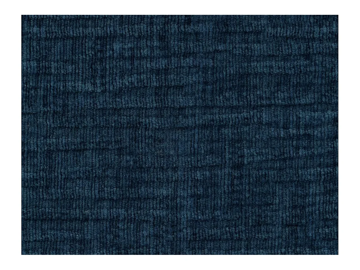 Canapé relax 2 places en tissu 3D bleu foncé ROSS 160x100x102 cm