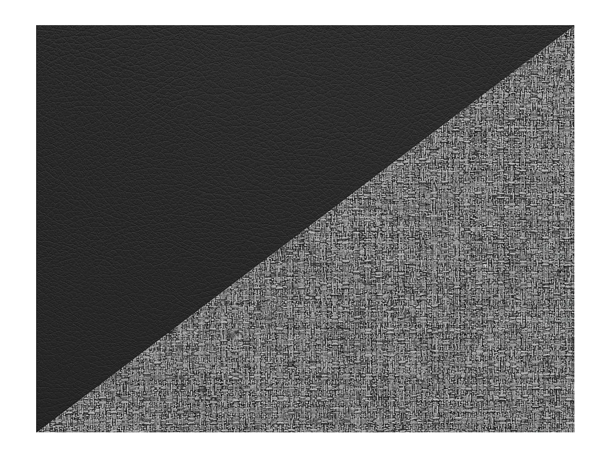 Canapé relax 3 places en simili cuir noir ROSS 200x100x102 cm