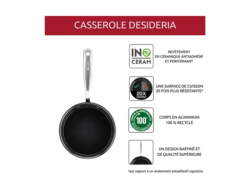 Casserole Désideria céramique 16 cm