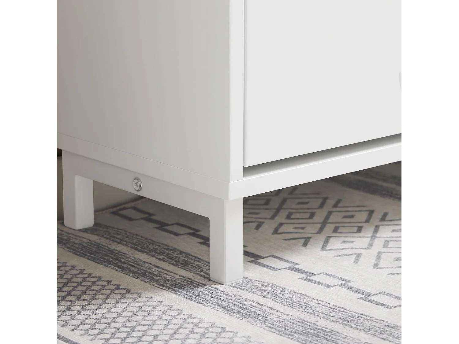 SoBuy Banc Chaussures, Rangement pour Chaussures, Armoire à Chaussures, Meuble d'entrée, Coffre avec 1 Abattants et 1 Coussin, Blanc, L60xP24xH52 cm, FSR151-K-W