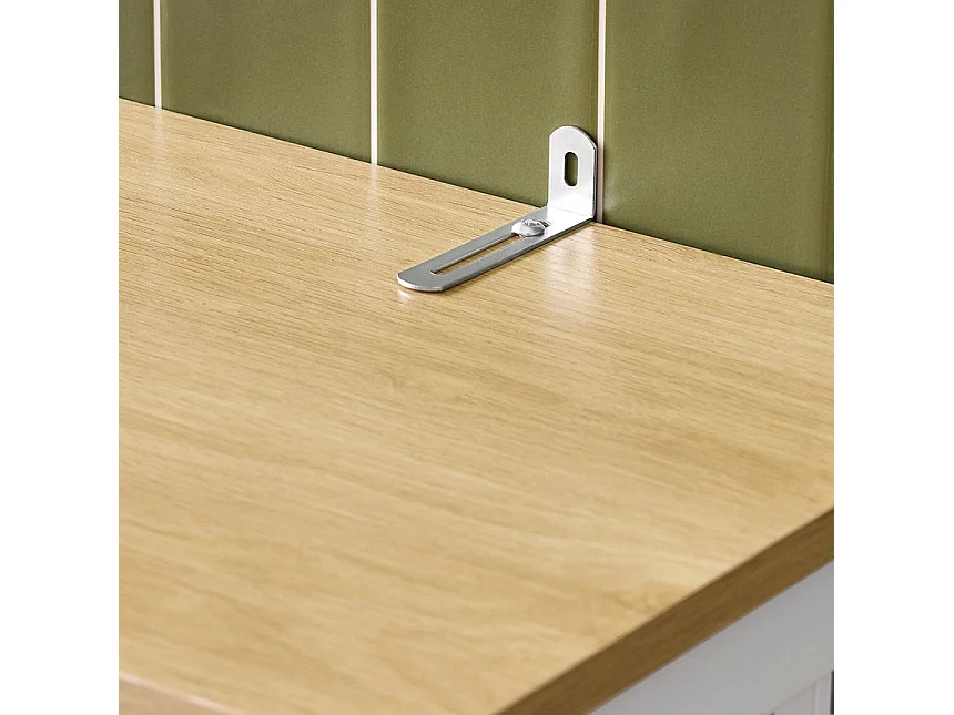 SoBuy FRG236-WN Meuble Colonne de Salle de Bain Armoire Haute Meuble de Rangement Placard de Rangement avec étagères réglables, L32cmxP30cmxH170cm, 1 Tiroir et 2 Po