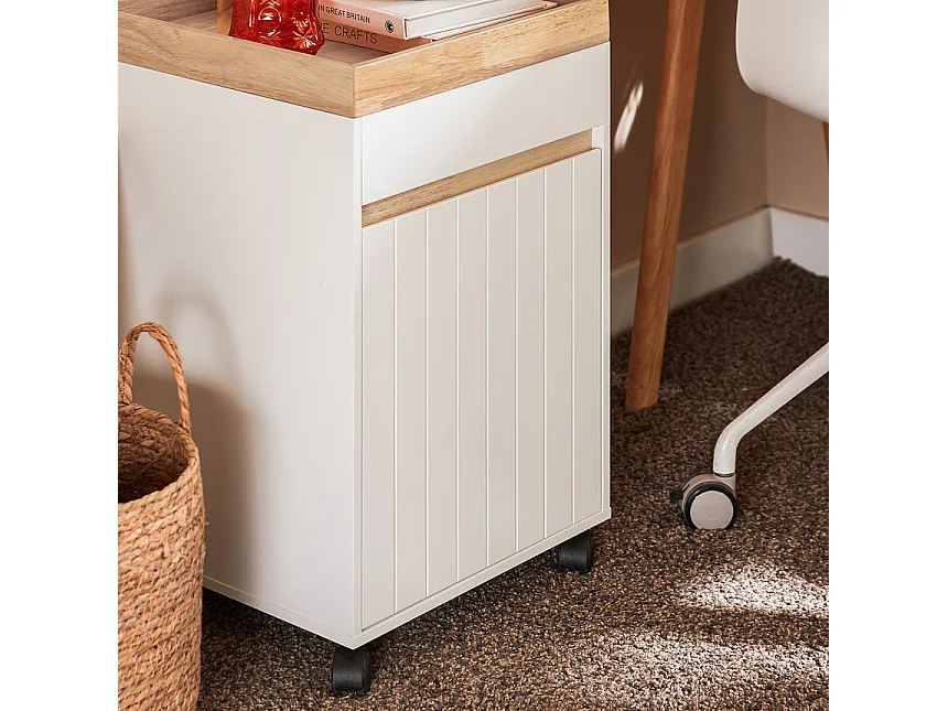 SoBuy Carrello da ufficio Armadi archivio traslabili Supporto per Stampante 40x40x63 cm ASK03-W