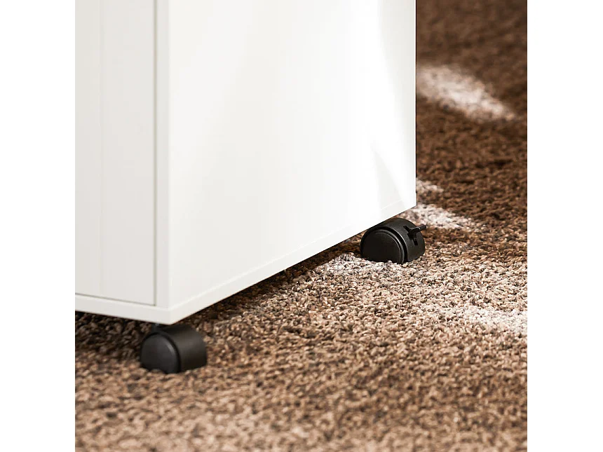SoBuy Carrello da ufficio Armadi archivio traslabili Supporto per Stampante 40x40x63 cm ASK03-W