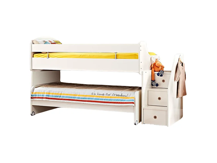 Lit midi blanc 90X200/90/190cm