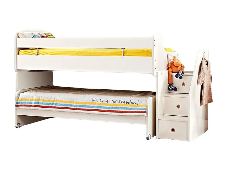 Lit midi blanc 90X200/90/190cm
