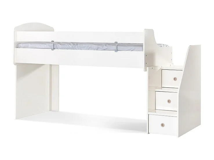 Lit midi blanc 90X200/90/190cm