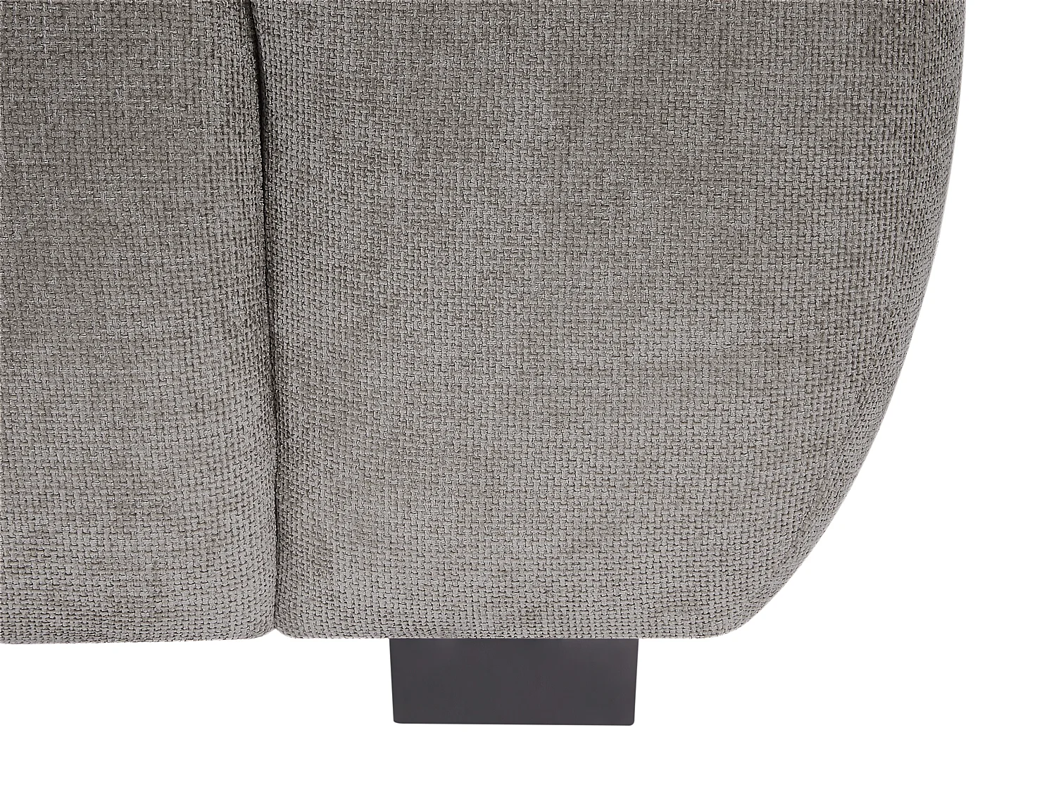 Canapé 2 places et 3 places en tissu gris texturé BERENIA