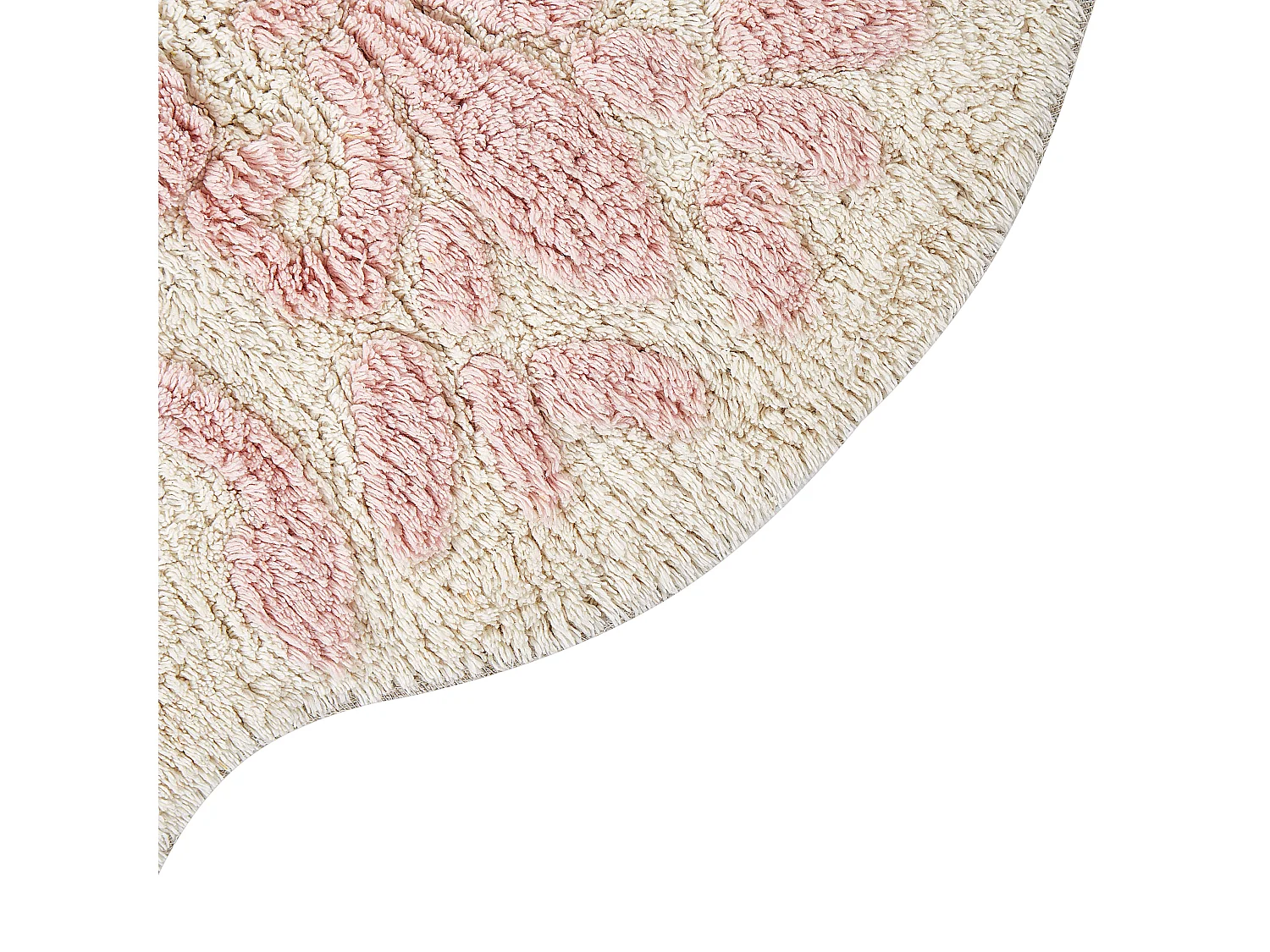 Tappeto da bagno CANBAR 150 x 60 cm Cotone Rosa pastello