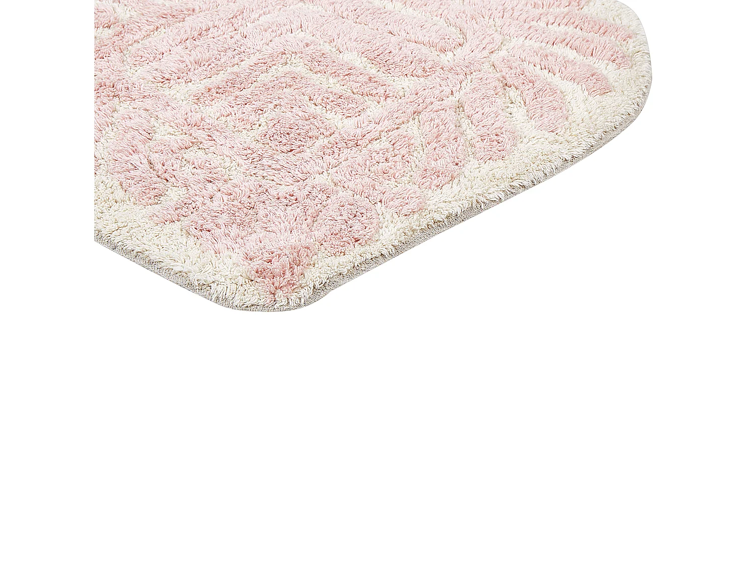 Alfombrilla de baño CANBAR 150 x 60 cm Algodón Rosa pastel
