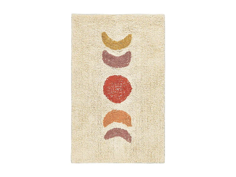 Dywanik łazienkowy bawełniany 50 x 80 cm beżowy ESME