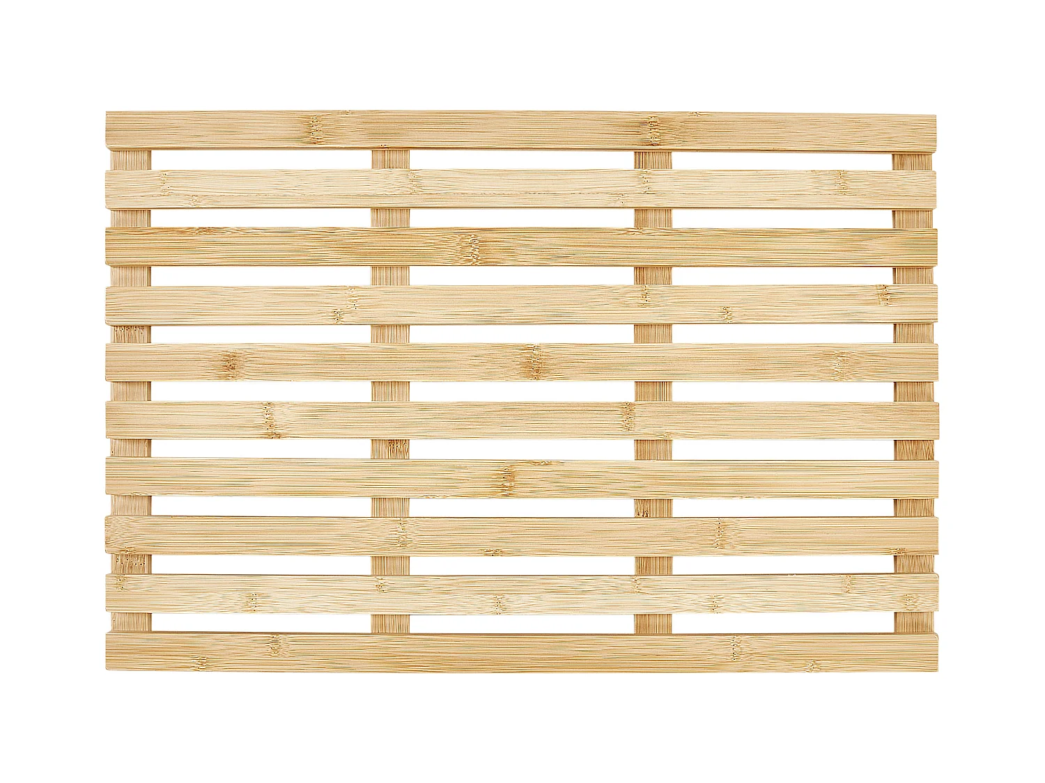Badematte BARTOW 53 x 36 cm Bambusholz Hellbraun
