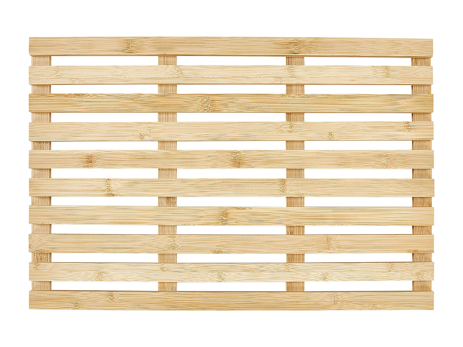 Tapete casa de banho BARTOW 53 x 36 cm Madeira de bambu Castanho claro