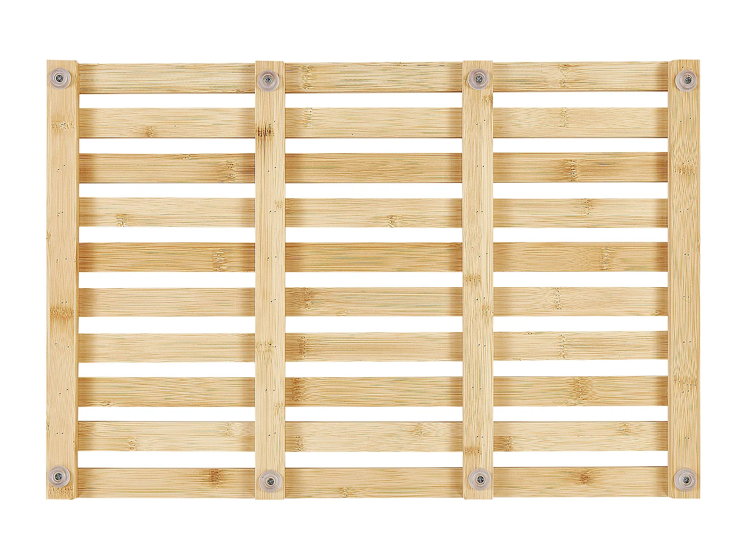 Tapete casa de banho BARTOW 53 x 36 cm Madeira de bambu Castanho claro