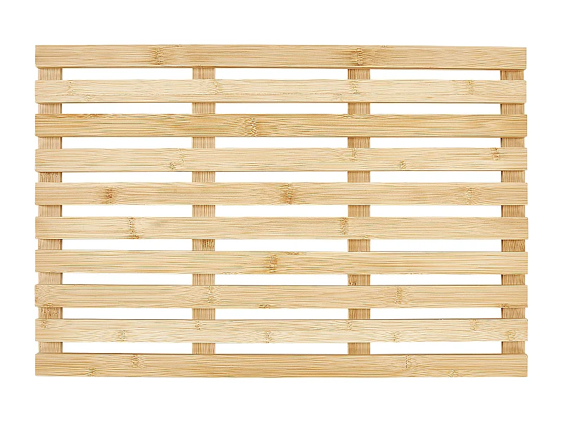 Badematte BARTOW 53 x 36 cm Bambusholz Hellbraun