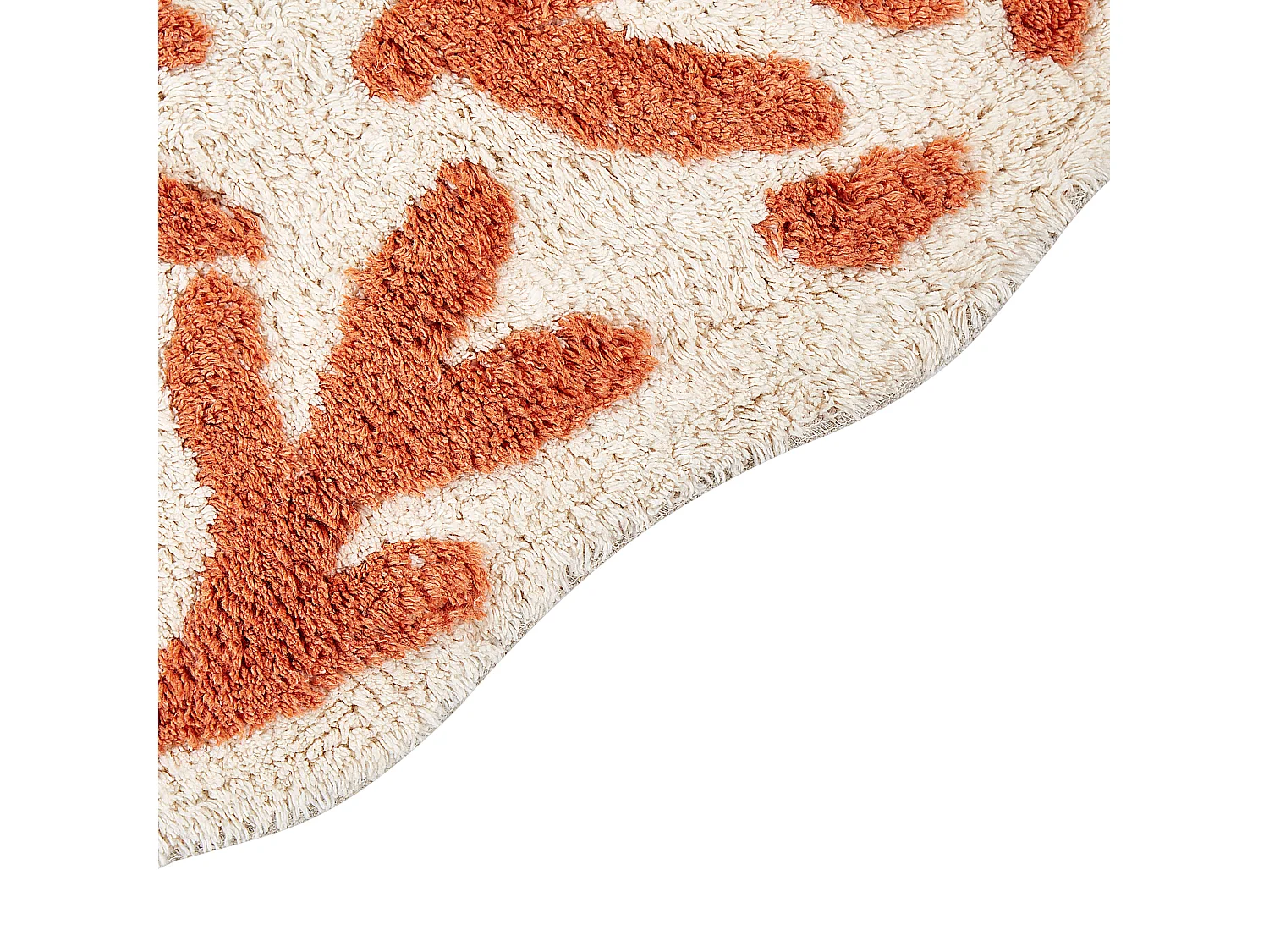 Alfombrilla de baño DERIK 60 x 90 cm Algodón Naranja