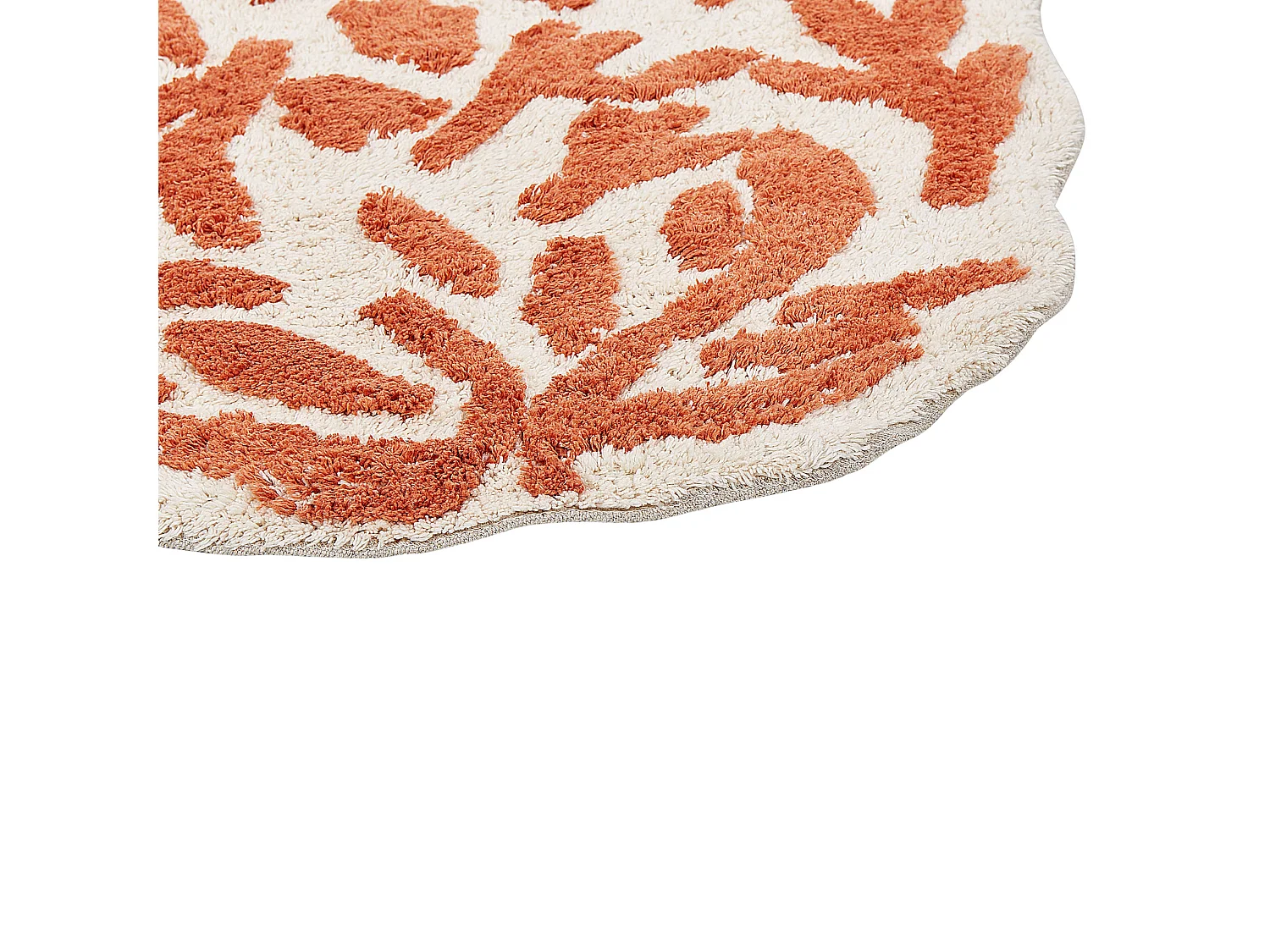 Alfombrilla de baño DERIK 60 x 90 cm Algodón Naranja