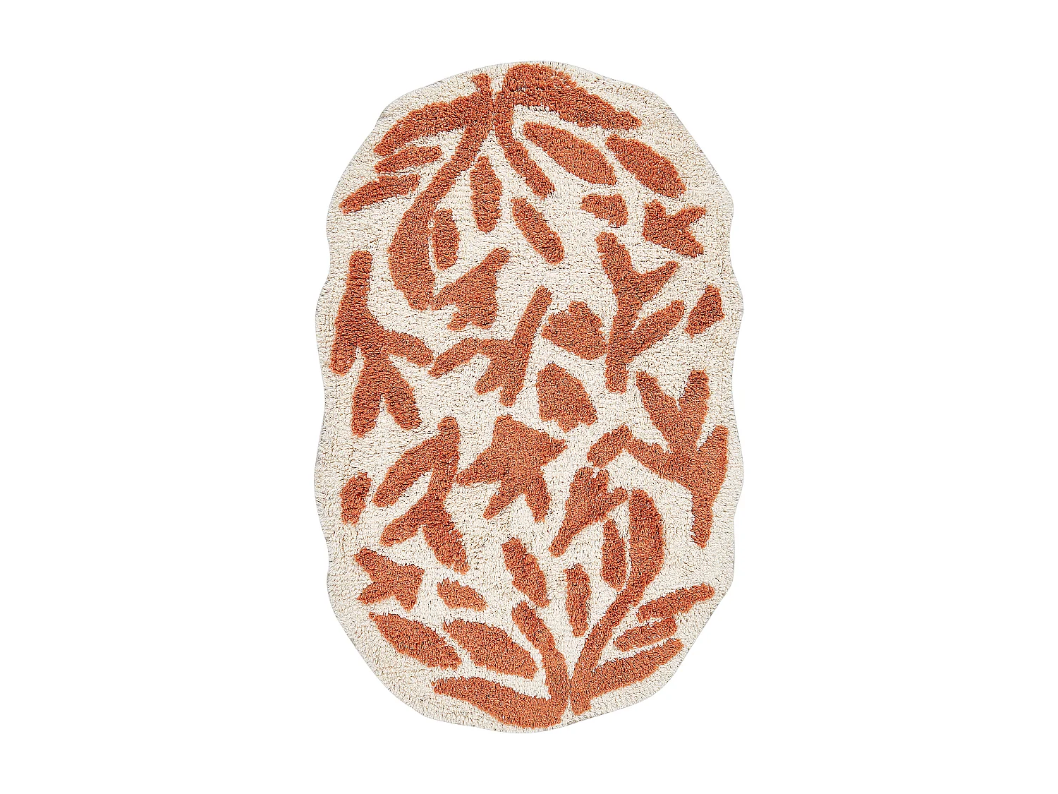 Tapis de bain DERIK Orange 60 x 90 cm Coton