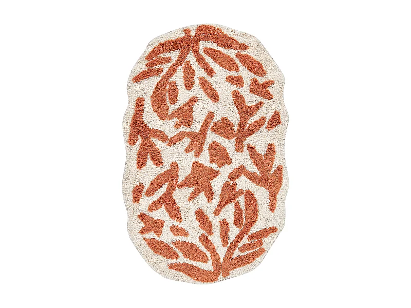 Badematte DERIK 60 x 90 cm Baumwolle Orange