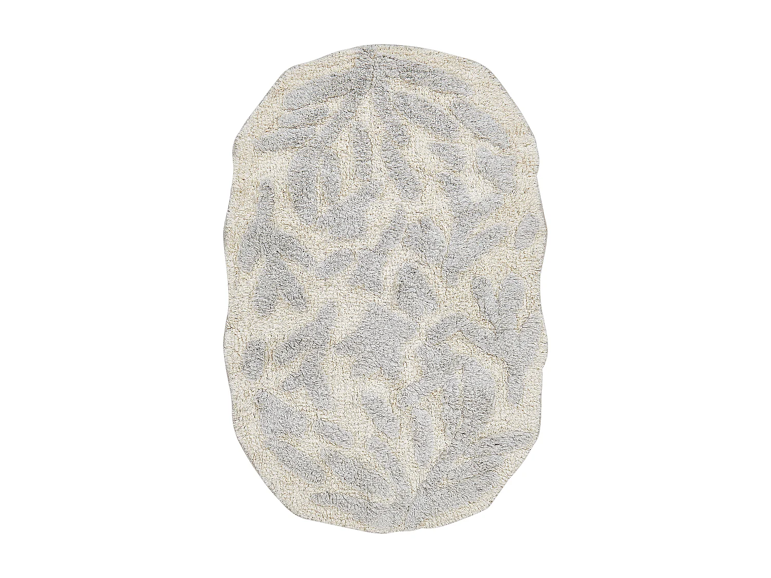 Badematte DERIK 60 x 90 cm Baumwolle Hellgrau