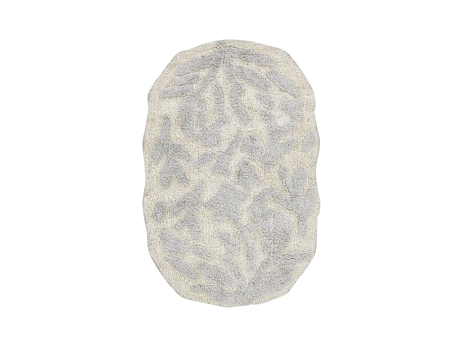 Badematte DERIK 60 x 90 cm Baumwolle Hellgrau