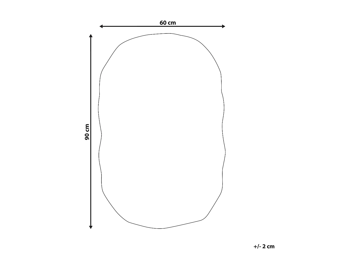 Tapis de bain DERIK Gris clair 60 x 90 cm Coton