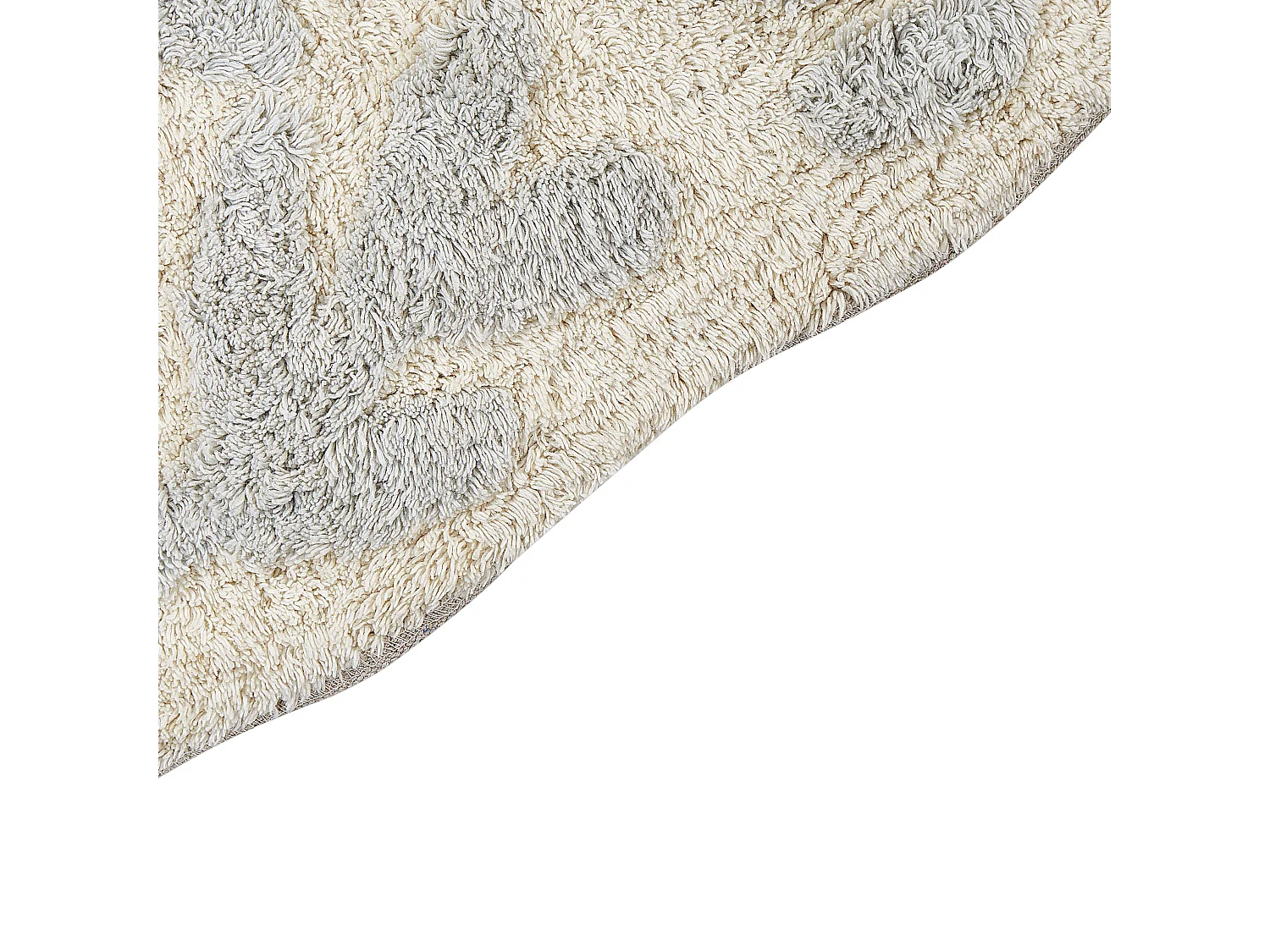 Tapis de bain DERIK Gris clair 60 x 90 cm Coton