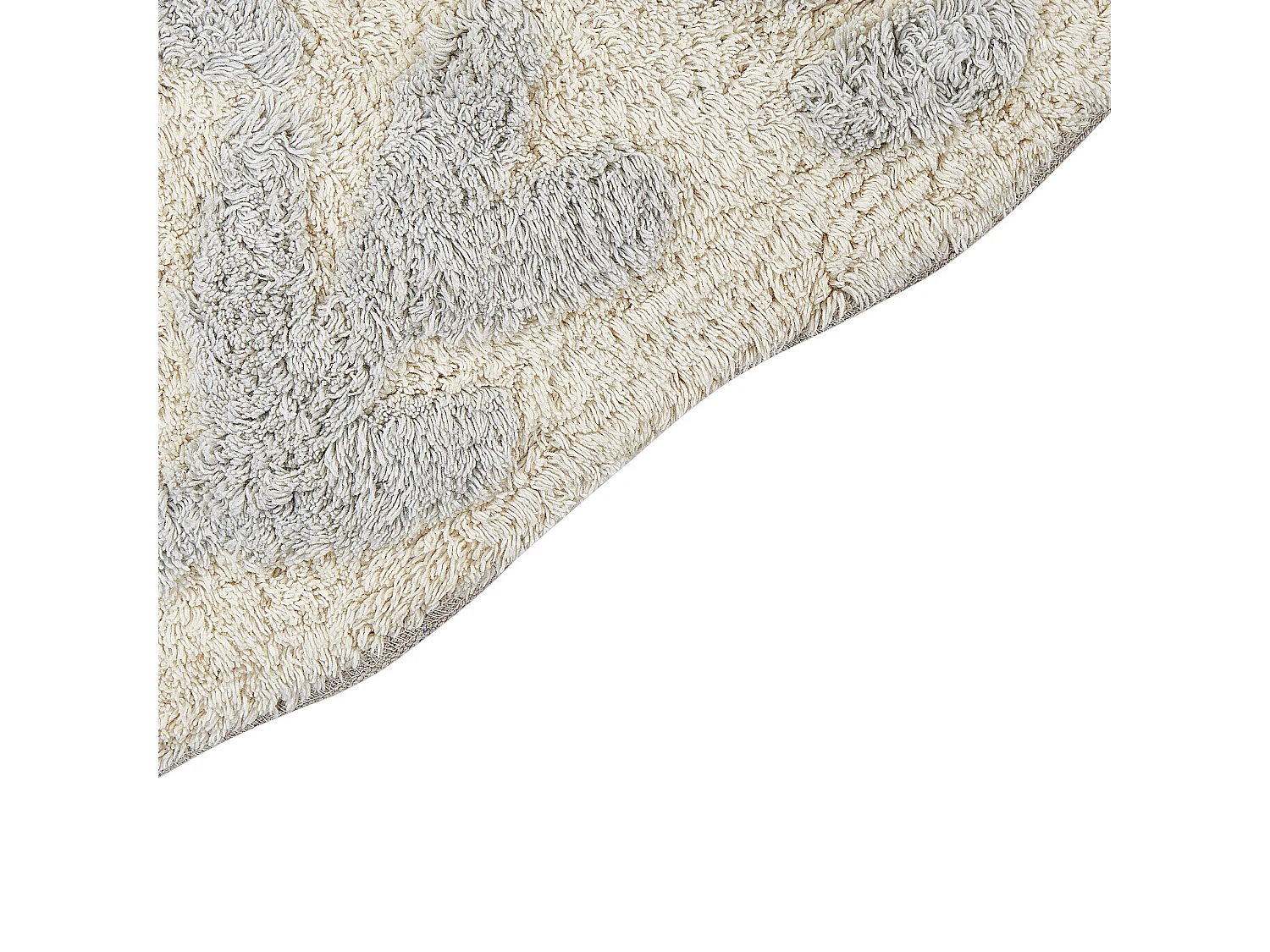 Tappeto da bagno DERIK 60 x 90 cm Cotone Grigio chiaro