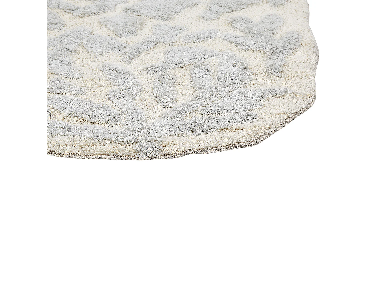 Tappeto da bagno DERIK 60 x 90 cm Cotone Grigio chiaro