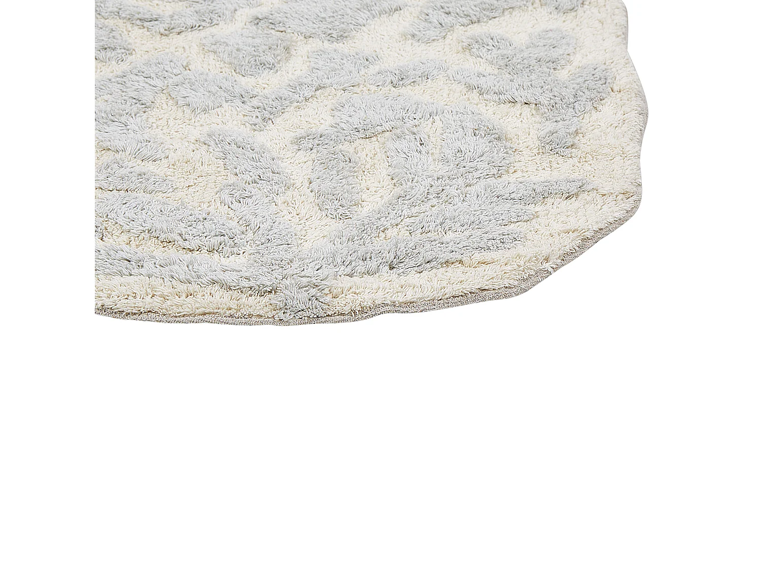 Tappeto da bagno DERIK 60 x 90 cm Cotone Grigio chiaro