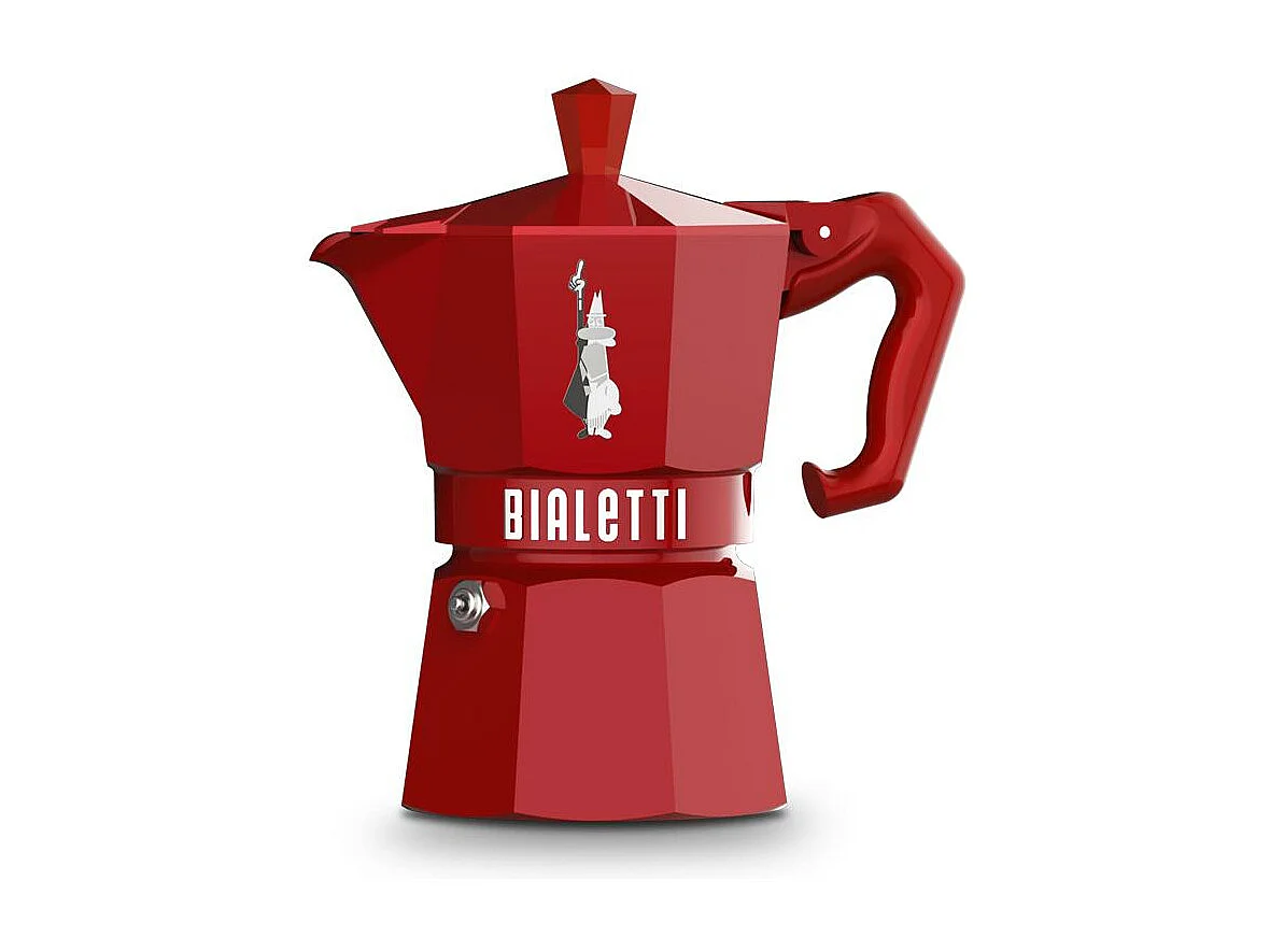 Cafetière Moka Exclusive rouge 3 tasses
