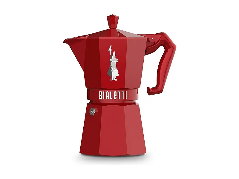 Cafetière Moka Exclusive rouge 6 tasses