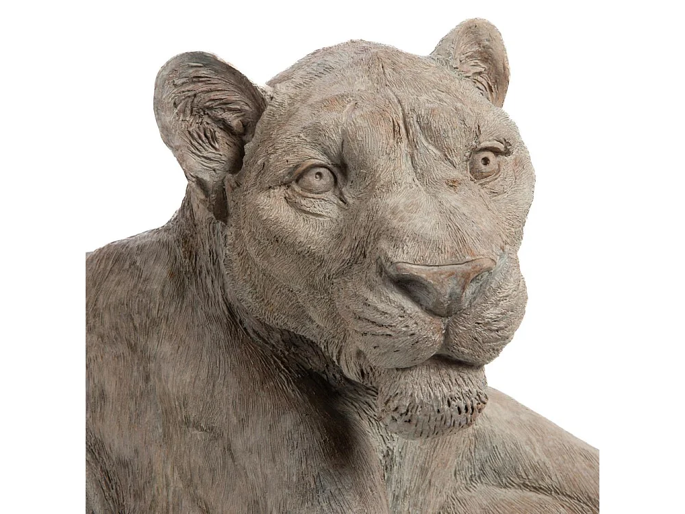 Lionne allongée naturel 110 cm