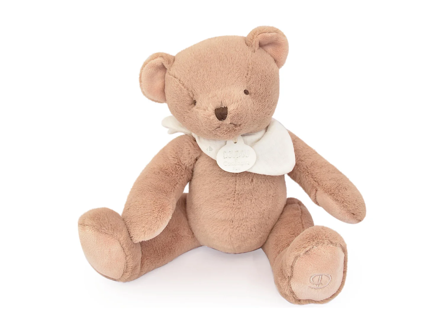 Doudou ours 25 cm polyester collection L'OURS DOUDOU marron clair