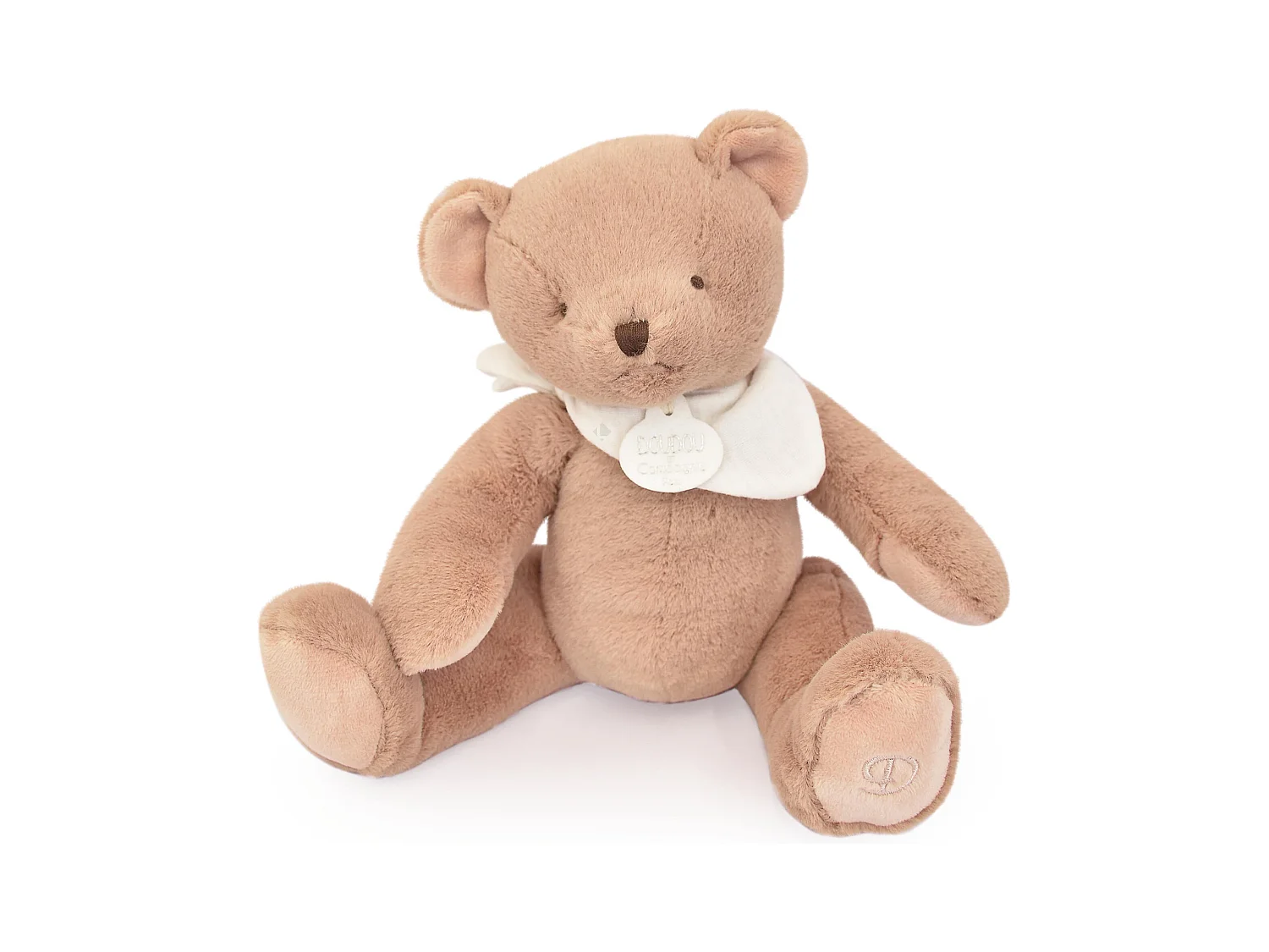 Doudou ours 25 cm polyester collection L'OURS DOUDOU marron clair