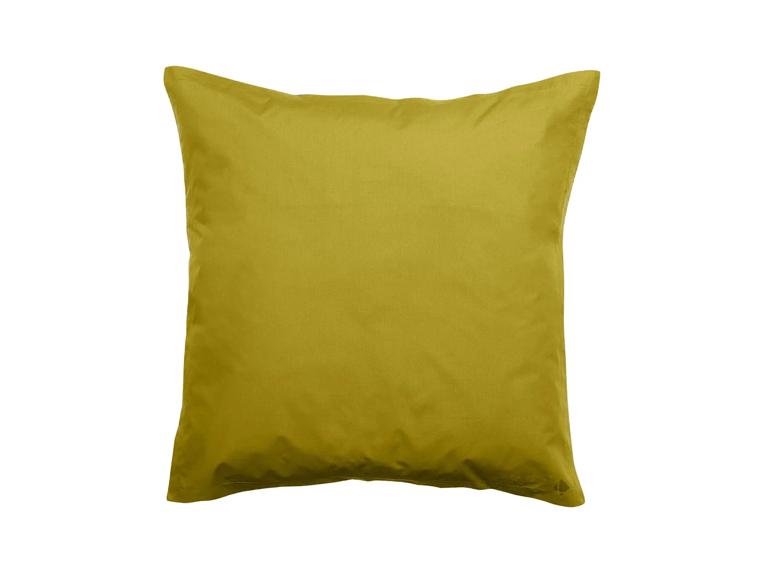 Taie d'oreiller volants plats 65x65 cm percale MANOIR vert Jasmin