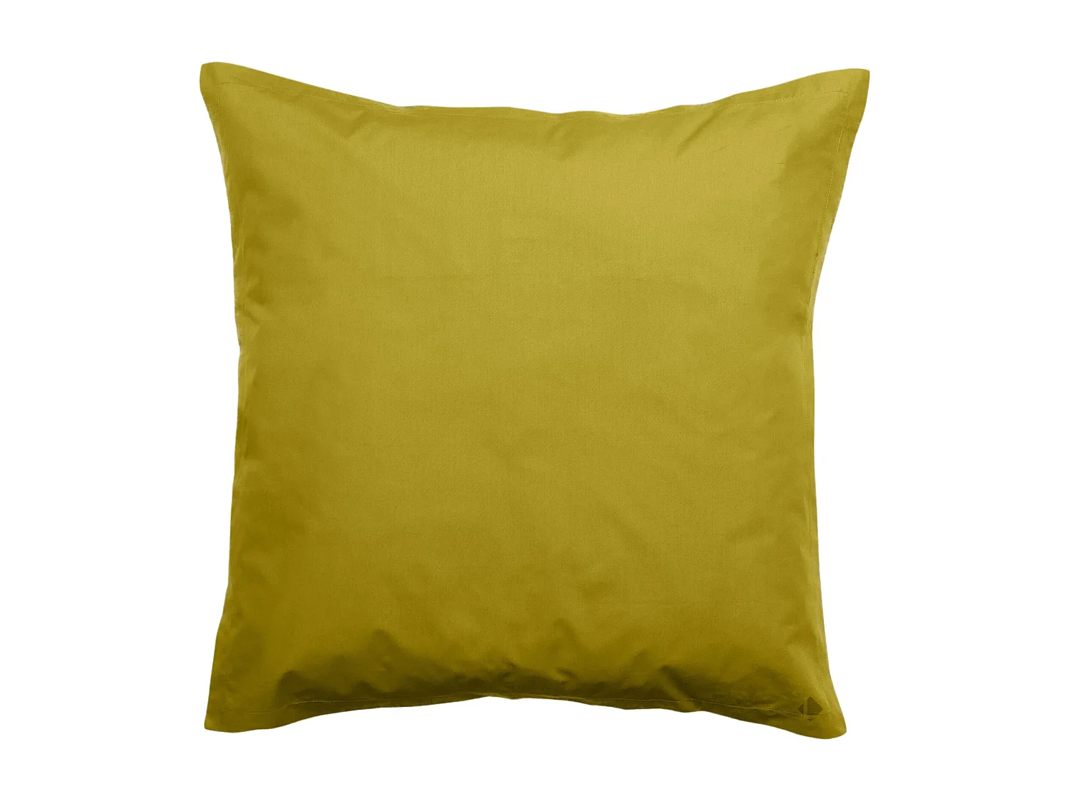 Taie d'oreiller volants plats 65x65 cm percale MANOIR vert Jasmin