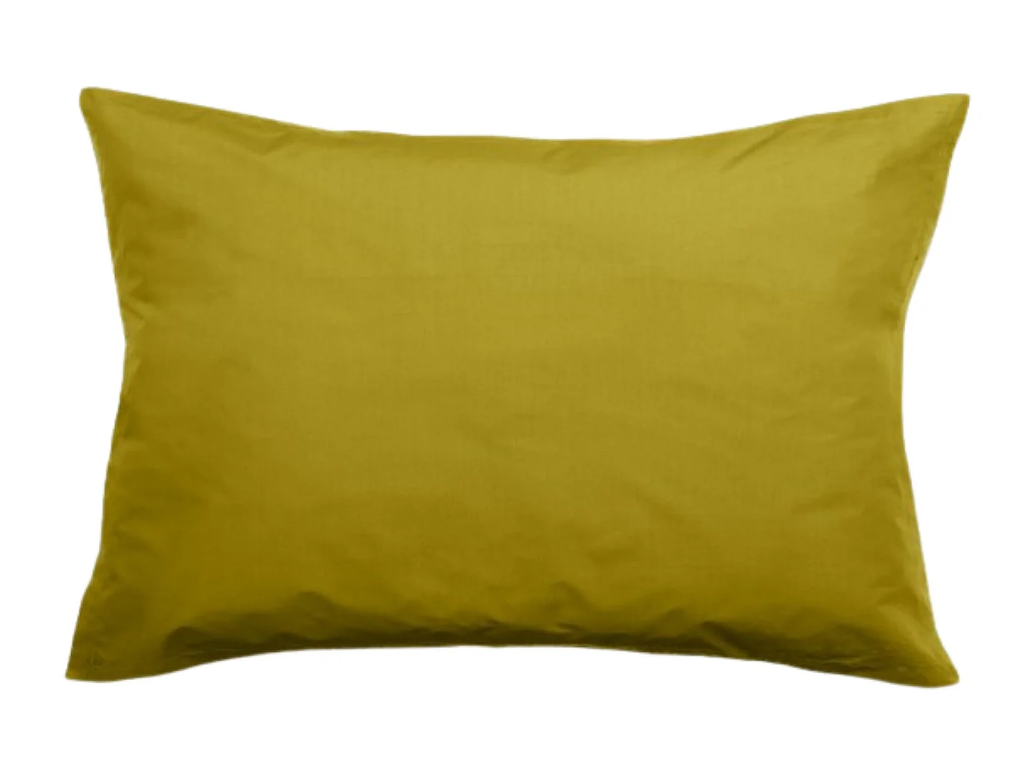 Taie d'oreiller volants plats 50x70 cm percale MANOIR vert Jasmin