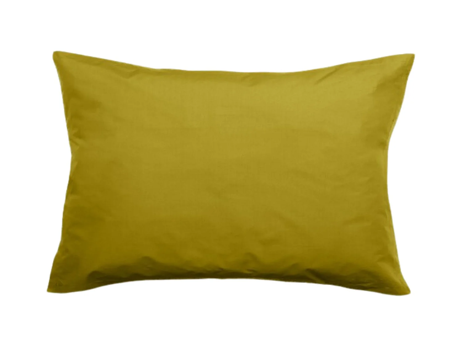 Taie d'oreiller volants plats 50x70 cm percale MANOIR vert Jasmin