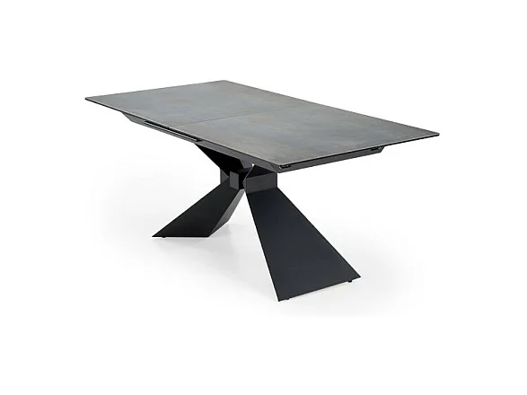 Mesa extensible de diseño con aspecto de mármol azul 180 - 230 cm Micka