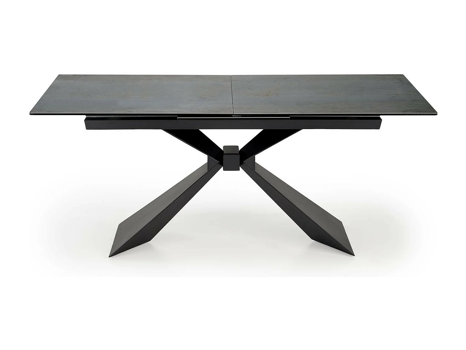 Table design extensible aspect marbre bleu 180 - 230 cm Micka