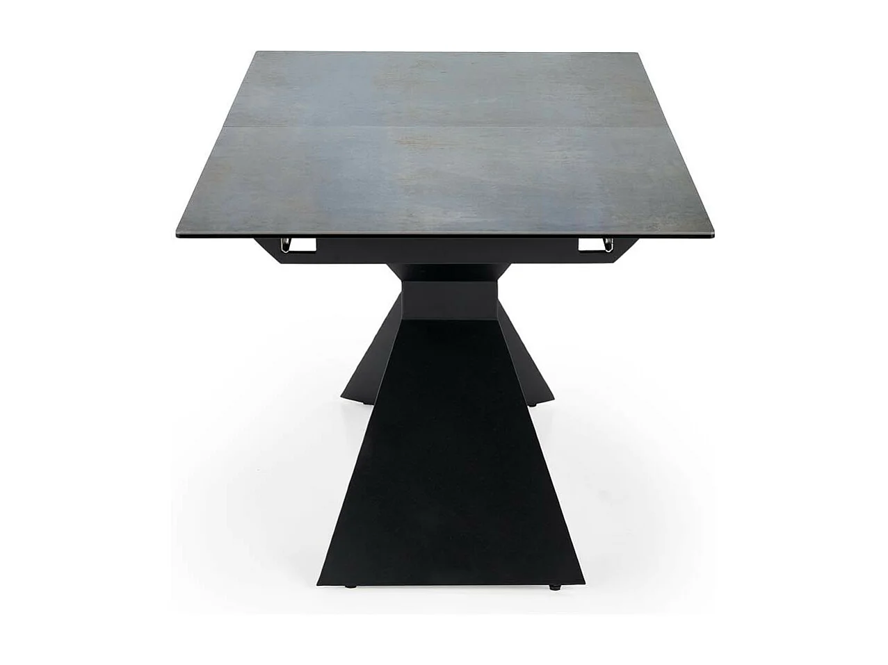 Table design extensible aspect marbre bleu 180 - 230 cm Micka