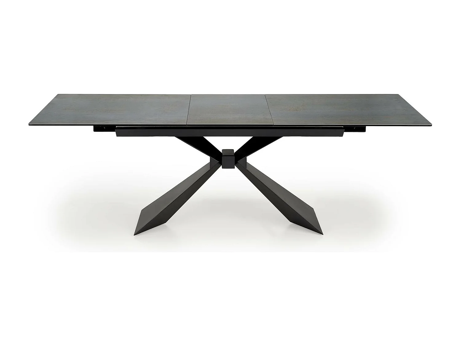 Table design extensible aspect marbre bleu 180 - 230 cm Micka