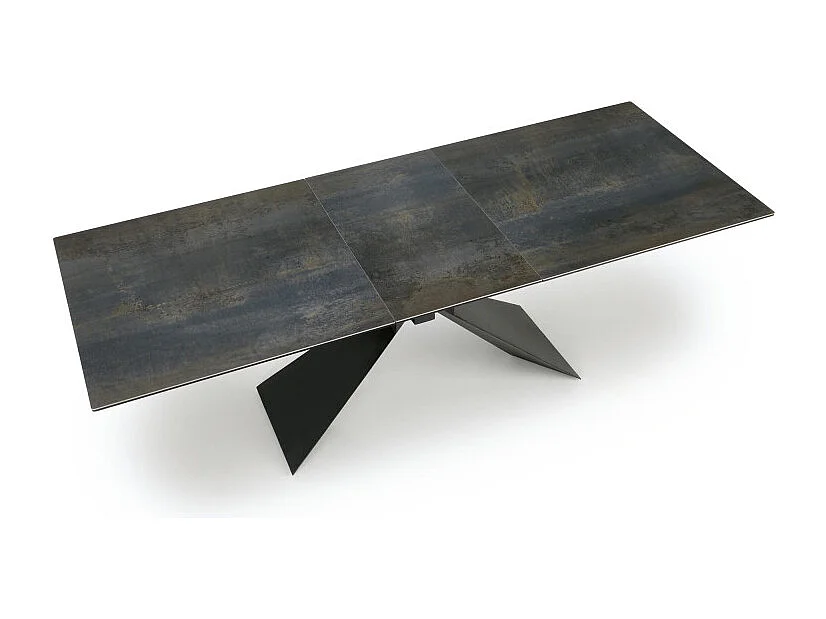 Mesa extensible de diseño con aspecto de mármol azul 180 - 230 cm Micka