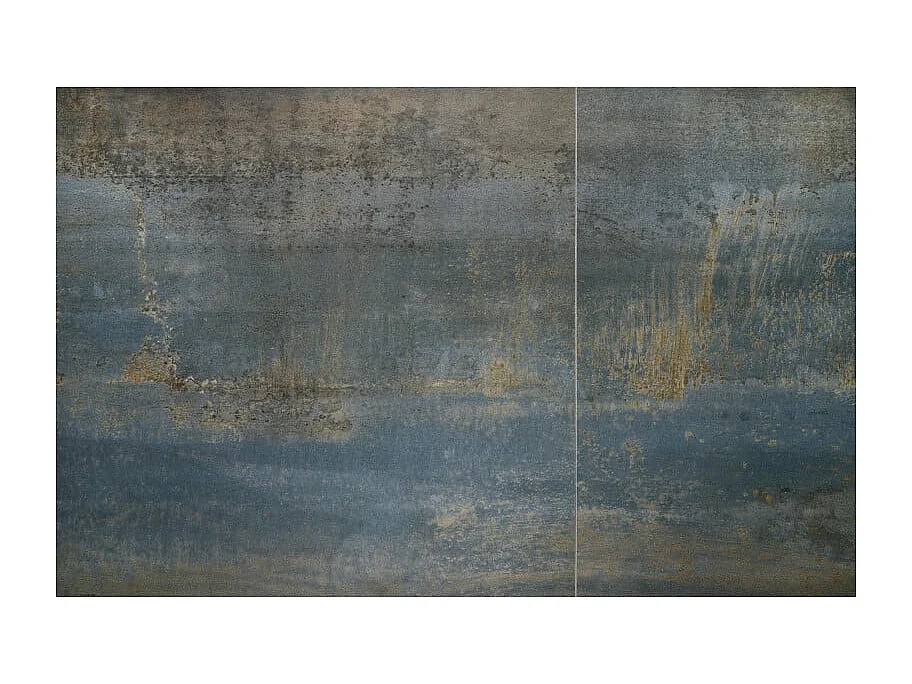 Mesa extensible de diseño con aspecto de mármol azul 180 - 230 cm Micka