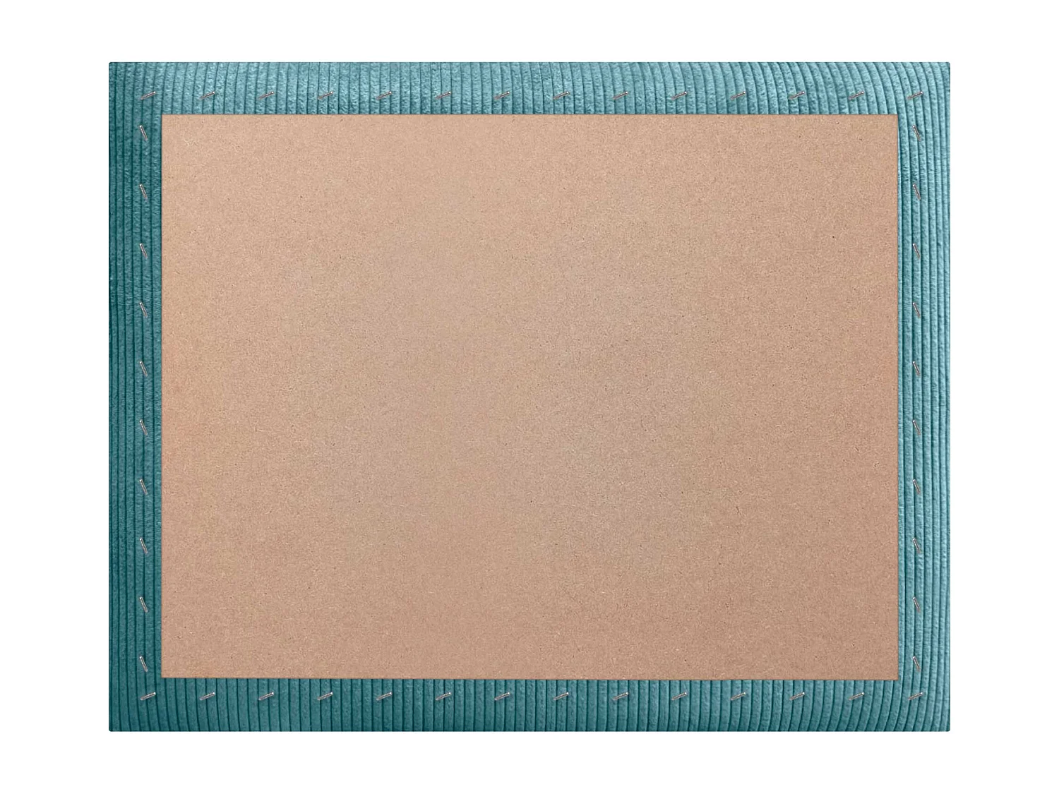 DHOME Tête de lit rembourrée en velours côtelé de qualité supérieure composée de panneaux autocollants interchangeables (turquoise, 105 cm)